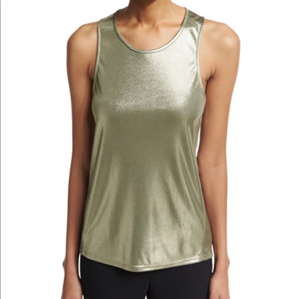 Halston heritage metallic twist tank M
